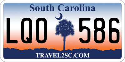 SC license plate LQO586
