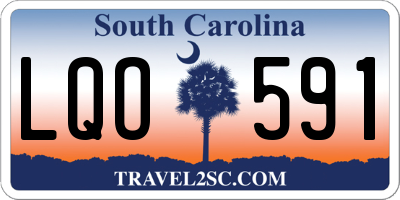 SC license plate LQO591