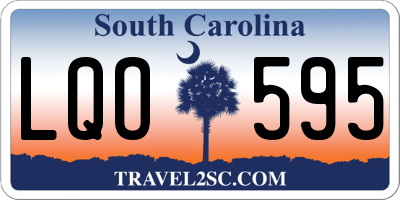 SC license plate LQO595