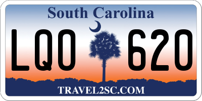 SC license plate LQO620