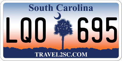 SC license plate LQO695