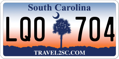 SC license plate LQO704
