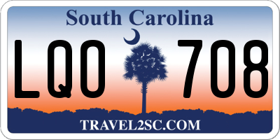 SC license plate LQO708