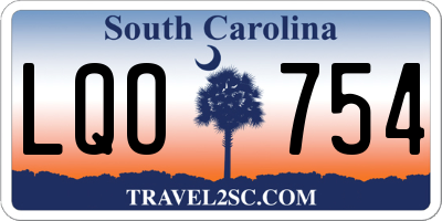 SC license plate LQO754