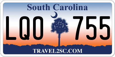 SC license plate LQO755