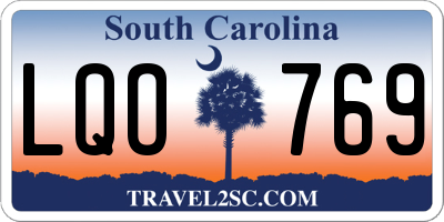 SC license plate LQO769