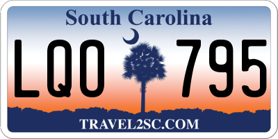 SC license plate LQO795
