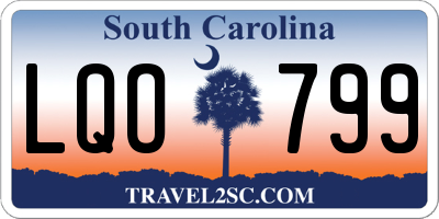 SC license plate LQO799