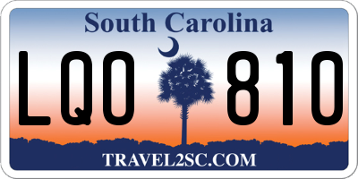SC license plate LQO810