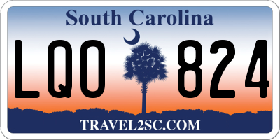 SC license plate LQO824