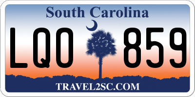 SC license plate LQO859