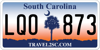 SC license plate LQO873