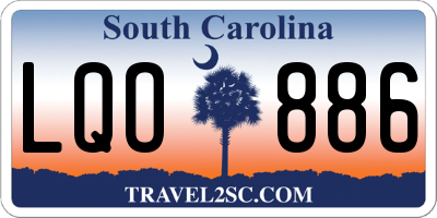 SC license plate LQO886