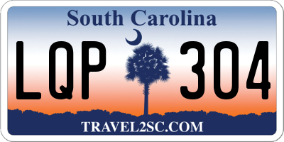 SC license plate LQP304