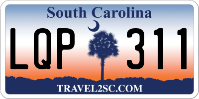 SC license plate LQP311