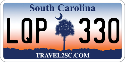 SC license plate LQP330
