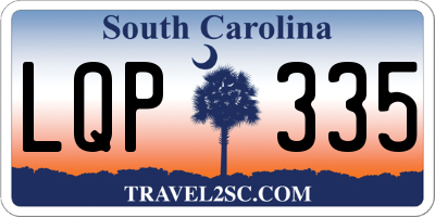 SC license plate LQP335