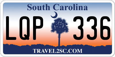 SC license plate LQP336