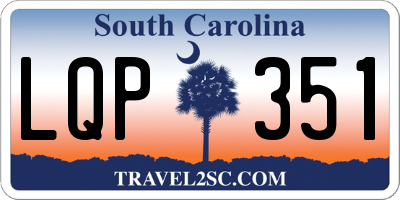 SC license plate LQP351