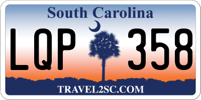 SC license plate LQP358