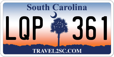 SC license plate LQP361