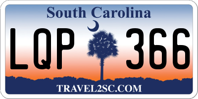 SC license plate LQP366