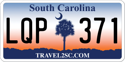 SC license plate LQP371