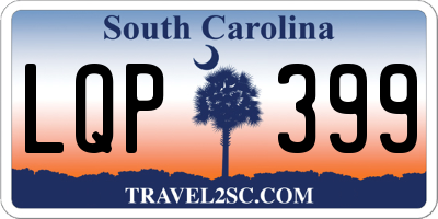 SC license plate LQP399
