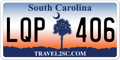SC license plate LQP406