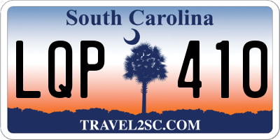 SC license plate LQP410