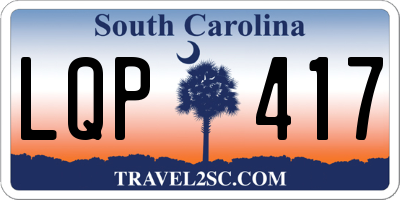 SC license plate LQP417
