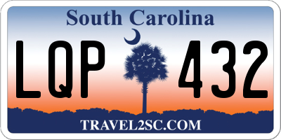 SC license plate LQP432