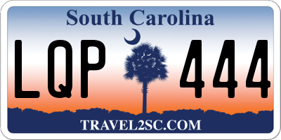 SC license plate LQP444