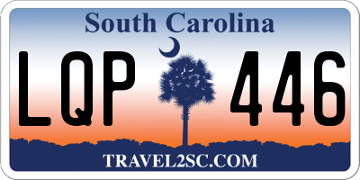 SC license plate LQP446