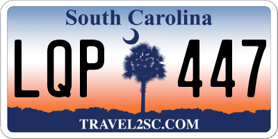 SC license plate LQP447