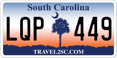 SC license plate LQP449
