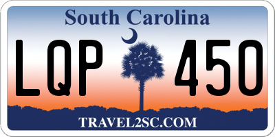 SC license plate LQP450