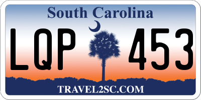 SC license plate LQP453