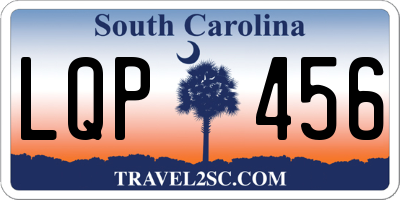 SC license plate LQP456
