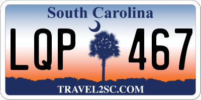 SC license plate LQP467