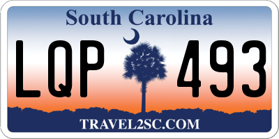 SC license plate LQP493