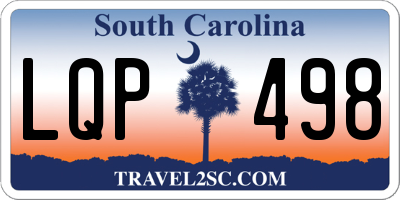 SC license plate LQP498