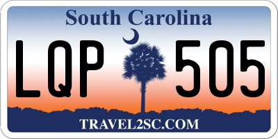 SC license plate LQP505
