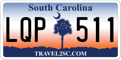 SC license plate LQP511