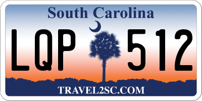 SC license plate LQP512