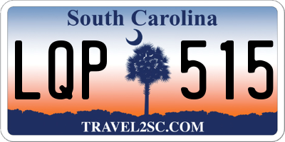SC license plate LQP515
