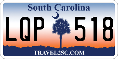SC license plate LQP518