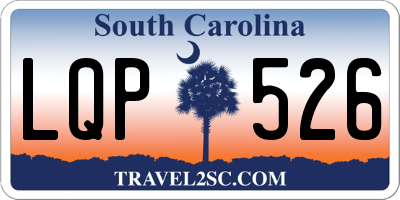 SC license plate LQP526