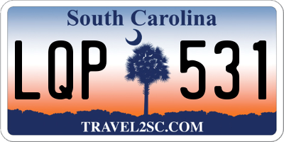 SC license plate LQP531