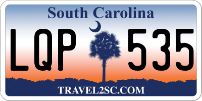 SC license plate LQP535